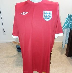 ENGLAND RED SOCCER JERSEY